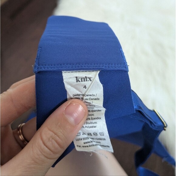 Knix Wing Woman Contour Wireless Bra 4 Horizon Blue 32/34 C/D - Picture 2 of 5